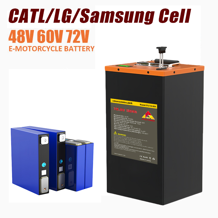 تخصيص 48 فولت 60 فولت 72 فولت  - مراجعة 72V 60Ah Lifepo4 Battery Pack وسعره
