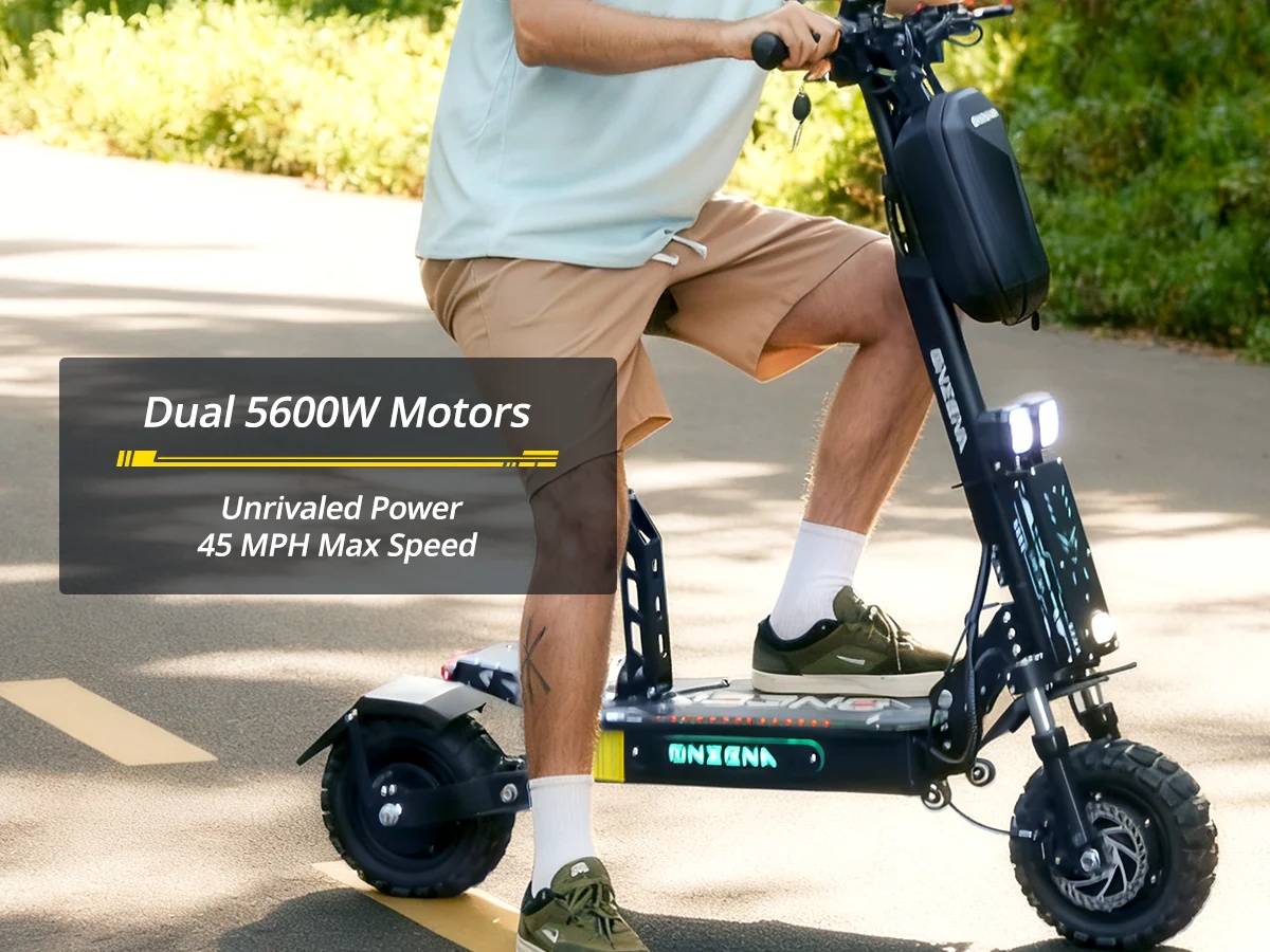 سكوتر كهربائي للبالغين GT7 بقو - مراجعة 60V 5600W Dual Motor Electric Scooter وسعره